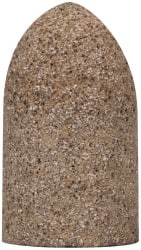 Grier Abrasives - Type 16, 1-3/4" Max Diam, 3" Head Thickness, 20 Grit Cone - Aluminum Oxide, Very Coarse Grade, 5/8-11 Shank Thread - Exact Tooling