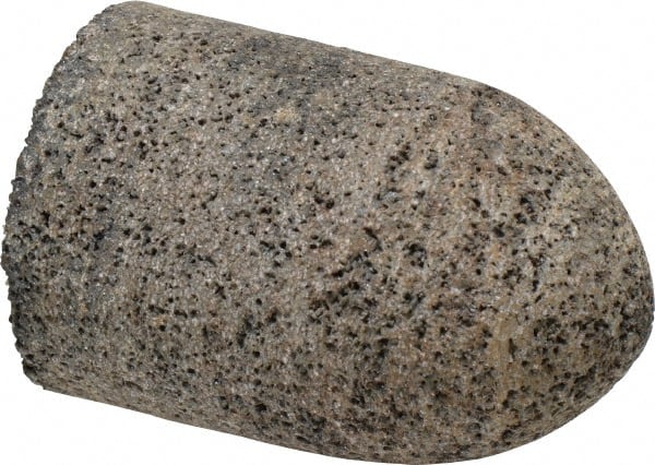 Grier Abrasives - Type 16, 2" Max Diam, 3" Head Thickness, 16 Grit Cone - Aluminum Oxide, Very Coarse Grade, 5/8-11 Shank Thread - Exact Tooling