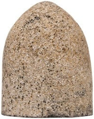 Grier Abrasives - Type 16, 2-3/4" Max Diam, 3-1/2" Head Thickness, 16 Grit Cone - Aluminum Oxide, Very Coarse Grade, 5/8-11 Shank Thread - Exact Tooling