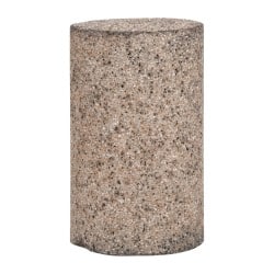 Grier Abrasives - Type 18, 1-1/2" Max Diam, 2-1/2" Head Thickness, 24 Grit Square Tip Plug - Aluminum Oxide, Very Coarse Grade, 3/8-24 Shank Thread - Exact Tooling