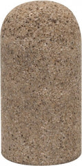 Grier Abrasives - Type 18R, 2" Max Diam, 4" Head Thickness, 16 Grit Round Tip Plug - Aluminum Oxide, Very Coarse Grade, 5/8-11 Shank Thread - Exact Tooling