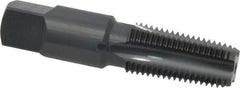 OSG - 1/4-18 NPTF Thread, 4 Flute Standard Pipe Tap - 2-7/16" OAL, 1-1/16" Thread Length, 9/16" Shank Diam, Oxide Finish, High Speed Steel - Exact Tooling