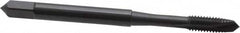 OSG - M4x0.70 Metric Coarse, 2 Flute, Oxide Finish, High Speed Steel Spiral Point Tap - Plug Chamfer, Right Hand Thread, 2-1/8" OAL, 3/4" Thread Length, 0.168" Shank Diam, 6H Class of Fit, Series 142 - Exact Tooling