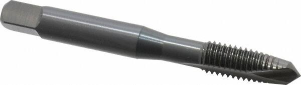 OSG - M8x1.25 Metric Coarse, 2 Flute, Oxide Finish, High Speed Steel Spiral Point Tap - Plug Chamfer, Right Hand Thread, 2-23/32" OAL, 1-1/8" Thread Length, 0.318" Shank Diam, 6H Class of Fit, Series 142 - Exact Tooling