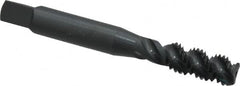 OSG - M8x1.25 Metric Coarse 3 Flute 6H Bottoming Spiral Flute Tap - High Speed Steel, Oxide Finish, 2-23/32" OAL, Right Hand Flute, Right Hand Thread, D5, Series 142 - Exact Tooling