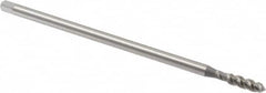OSG - 1/4-28 UNF 3 Flute H3 Bright Finish High Speed Steel Spiral Flute Extension Tap - Plug Chamfer, 6" OAL, 3B Class of Fit - Exact Tooling
