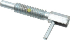 Gibraltar - 3/8-16, 1.18" Thread Length, 1/4" Plunger Diam, 0.75 Lb Init to 3.75 Lb Final End Force, Steel Locking L Handle Plunger - 2" Body Length, 1.31" Length Under Head, Locking Element, 0.56" Plunger Projection - Exact Tooling