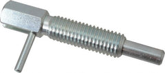 Gibraltar - 5/8-11, 1.82" Thread Length, 0.38" Plunger Diam, 1 Lb Init to 5 Lb Final End Force, Steel Locking L Handle Plunger - 3.05" Body Length, 2" Length Under Head, 1" Plunger Projection - Exact Tooling