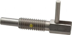 Gibraltar - 1/2-13, 1.1" Thread Length, 0.31" Plunger Diam, 1 Lb Init to 5 Lb Final End Force, Stainless Steel Locking L Handle Plunger - 2.11" Body Length, 1-1/4" Length Under Head, Locking Element, 3/4" Plunger Projection - Exact Tooling