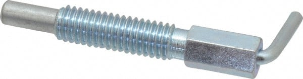 Gibraltar - 3/8-16, 1.18" Thread Length, 1/4" Plunger Diam, 0.75 Lb Init to 3.75 Lb Final End Force, Steel L Handle Plunger - 2" Body Length, 1.31" Length Under Head, 0.56" Plunger Projection - Exact Tooling