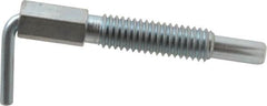 Gibraltar - 3/8-16, 1.18" Thread Length, 1/4" Plunger Diam, 0.75 Lb Init to 3.75 Lb Final End Force, Steel L Handle Plunger - 2" Body Length, 1.31" Length Under Head, Locking Element, 0.56" Plunger Projection - Exact Tooling