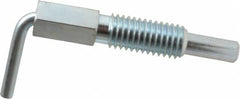 Gibraltar - 1/2-13, 1.1" Thread Length, 0.31" Plunger Diam, 1 Lb Init to 5 Lb Final End Force, Steel L Handle Plunger - 2.11" Body Length, 1-1/4" Length Under Head, 3/4" Plunger Projection - Exact Tooling