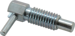 Gibraltar - 1/2-13, 0.85" Thread Length, 0.31" Plunger Diam, 0.5 Lb Init to 2 Lb Final End Force, Steel L Handle Plunger - 1-1/2" Body Length, 1" Length Under Head, 0.4" Plunger Projection - Exact Tooling
