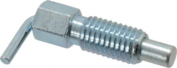 Gibraltar - 5/8-11, 1.07" Thread Length, 0.38" Plunger Diam, 0.75 Lb Init to 2.5 Lb Final End Force, Steel L Handle Plunger - 1.88" Body Length, 1-1/4" Length Under Head, 1/2" Plunger Projection - Exact Tooling