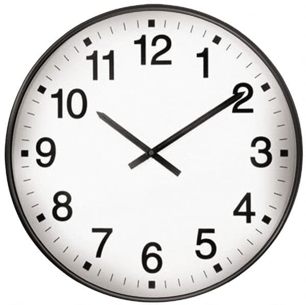 Infinity Insttruments - 17 Inch Diameter, White Face, Dial Wall Clock - Standard Display, Black Case, Runs on AA Battery - Exact Tooling
