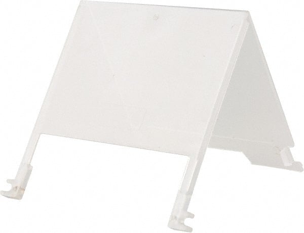 Quantum Storage - 5" Wide x 3" High, Clear Bin Label Holder - Use with Quantum Storage Systems - Stack Nest Totes - Exact Tooling