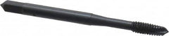 OSG - #8-32 UNC, 3 Flute, Oxide Finish, Vanadium High Speed Steel Spiral Point Tap - Plug Chamfer, Right Hand Thread, 2-1/8" OAL, 3/4" Thread Length, 0.168" Shank Diam, 3B Class of Fit, Series 300 - Exact Tooling