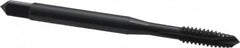 OSG - #10-24 UNC, 3 Flute, Oxide Finish, Vanadium High Speed Steel Spiral Point Tap - Plug Chamfer, Right Hand Thread, 2-3/8" OAL, 7/8" Thread Length, 0.194" Shank Diam, 2B/3B Class of Fit, Series 300 - Exact Tooling