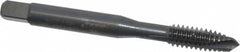 OSG - 1/4-20 UNC, 3 Flute, Oxide Finish, Vanadium High Speed Steel Spiral Point Tap - Plug Chamfer, Right Hand Thread, 2-1/2" OAL, 1" Thread Length, 0.255" Shank Diam, Series 300 - Exact Tooling