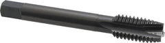 OSG - 1/2-13 UNC, 3 Flute, Oxide Finish, Vanadium High Speed Steel Spiral Point Tap - Plug Chamfer, Right Hand Thread, 3-3/8" OAL, 1-21/32" Thread Length, 0.367" Shank Diam, 2B Class of Fit, Series 300 - Exact Tooling