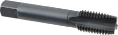 OSG - 7/8-9 UNC, 3 Flute, Oxide Finish, Vanadium High Speed Steel Spiral Point Tap - Plug Chamfer, Right Hand Thread, 4-11/16" OAL, 2-7/32" Thread Length, 0.697" Shank Diam, 3B Class of Fit, Series 300 - Exact Tooling