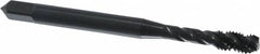 OSG - #10-32 UNF 3 Flute Modified Bottoming Spiral Flute Tap - Vanadium High Speed Steel, Oxide Finish, 2-3/8" OAL, Right Hand Flute, Right Hand Thread, Oversize, H5, Series 303 - Exact Tooling