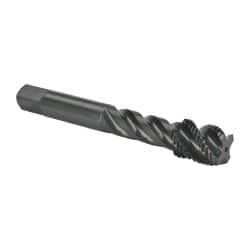 OSG - 9/16-18 UNF 4 Flute Modified Bottoming Spiral Flute Tap - Vanadium High Speed Steel, Oxide Finish, 3-19/32" OAL, Right Hand Flute, Right Hand Thread, H3, Series 303 - Exact Tooling