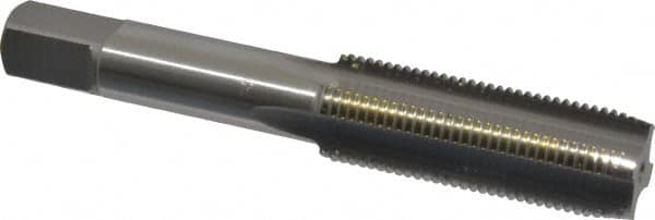 OSG - 5/8-18 UNF 3B 4 Flute Bright Finish Cobalt Straight Flute Machine Tap - Plug, Right Hand Thread, 3-13/16" OAL, 1-13/16" Thread Length, H3 Limit, Oversize - Exact Tooling