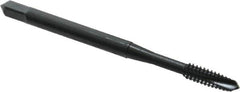 OSG - #6-32 UNC, 3 Flute, Oxide Finish, Powdered Metal Spiral Point Tap - Plug Chamfer, Right Hand Thread, 2" OAL, 11/16" Thread Length, 0.141" Shank Diam, 2B Class of Fit, Series 312 - Exact Tooling