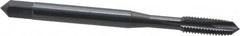 OSG - #10-32 UNF, 3 Flute, Oxide Finish, Powdered Metal Spiral Point Tap - Plug Chamfer, Right Hand Thread, 2-3/8" OAL, 7/8" Thread Length, 0.194" Shank Diam, 3B Class of Fit, Series 312 - Exact Tooling