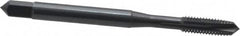 OSG - #10-32 UNF, 3 Flute, Oxide Finish, Powdered Metal Spiral Point Tap - Plug Chamfer, Right Hand Thread, 2-3/8" OAL, 7/8" Thread Length, 0.194" Shank Diam, Series 312 - Exact Tooling