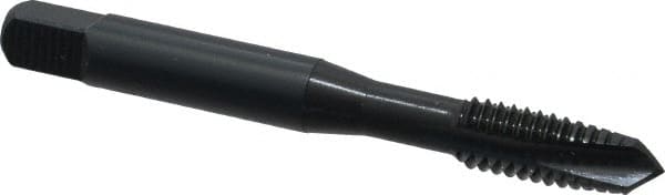 OSG - 5/16-18 UNC, 3 Flute, Oxide Finish, Powdered Metal Spiral Point Tap - Plug Chamfer, Right Hand Thread, 2-23/32" OAL, 1-1/8" Thread Length, 0.318" Shank Diam, 2B Class of Fit, Series 312 - Exact Tooling