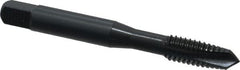 OSG - 5/16-18 UNC, 3 Flute, Oxide Finish, Powdered Metal Spiral Point Tap - Plug Chamfer, Right Hand Thread, 2-23/32" OAL, 1-1/8" Thread Length, 0.318" Shank Diam, 2B Class of Fit, Series 312 - Exact Tooling