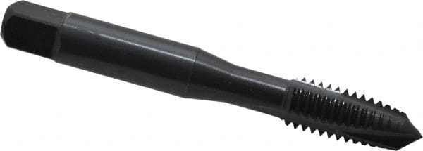 OSG - 3/8-16 UNC, 3 Flute, Oxide Finish, Powdered Metal Spiral Point Tap - Plug Chamfer, Right Hand Thread, 2-15/16" OAL, 1-1/4" Thread Length, 0.381" Shank Diam, 3B Class of Fit, Series 312 - Exact Tooling
