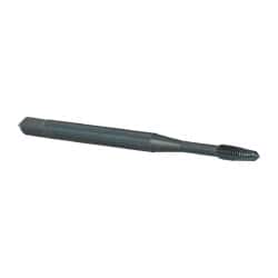 OSG - #2-56 UNC, H2, 2 Flutes, Plug Chamfer, Oxide Finish, Powdered Metal Spiral Point STI Tap - 1-3/4" OAL, 0.141" Shank Diam, 7/16" Thread Length, 0.11" Square Size, Series 314 - Exact Tooling