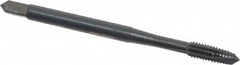 OSG - #4-40 UNC, H2, 3 Flutes, Plug Chamfer, Oxide Finish, Powdered Metal Spiral Point STI Tap - 1-7/8" OAL, 0.141" Shank Diam, 9/16" Thread Length, 0.11" Square Size, Series 314 - Exact Tooling