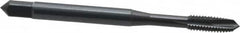 OSG - #6-32 UNC, H3, 3 Flutes, Plug Chamfer, Oxide Finish, Powdered Metal Spiral Point STI Tap - 2" OAL, 0.141" Shank Diam, 11/16" Thread Length, 0.11" Square Size, Series 314 - Exact Tooling