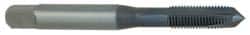 OSG - 1/4-28 UNF, H2, 3 Flutes, Plug Chamfer, Oxide Finish, Powdered Metal Spiral Point STI Tap - 2-1/2" OAL, 0.255" Shank Diam, 1" Thread Length, 0.191" Square Size, Series 314 - Exact Tooling