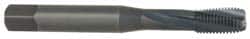 OSG - 1/4-28 UNF, 3 Flute, 15° Helix, Modified Bottoming Chamfer, Oxide Finish, Powdered Metal Spiral Flute STI Tap - Right Hand Flute, 2-1/2" OAL, 0.255" Shank Diam, 1" Thread Length, Series 315 - Exact Tooling