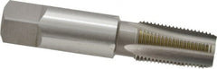 OSG - 1/8-27 NPT Thread, 4 Flute Standard Pipe Tap - 2-1/8" OAL, 3/4" Thread Length, 7/16" Shank Diam, Bright Finish, Cobalt - Exact Tooling