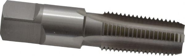 OSG - 1/4-18 NPT Thread, 4 Flute Standard Pipe Tap - 2-7/16" OAL, 1-1/16" Thread Length, 9/16" Shank Diam, Bright Finish, Cobalt - Exact Tooling
