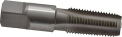 OSG - 1/4-18 NPT Thread, 4 Flute Standard Pipe Tap - 2-7/16" OAL, 1-1/16" Thread Length, 9/16" Shank Diam, Bright Finish, Cobalt - Exact Tooling