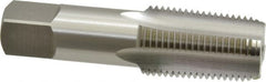 OSG - 1/2-14 NPT Thread, 4 Flute Standard Pipe Tap - 3-1/8" OAL, 1-3/8" Thread Length, 11/16" Shank Diam, Bright Finish, Cobalt - Exact Tooling