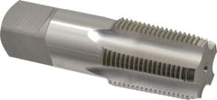 OSG - 3/4-14 NPT Thread, 5 Flute Standard Pipe Tap - 3-1/4" OAL, 1-3/8" Thread Length, 29/32" Shank Diam, Bright Finish, Cobalt - Exact Tooling