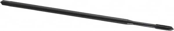 OSG - #10-32 UNF 3 Flute H3 Oxide Finish Vanadium High Speed Steel Spiral Point Extension Tap - Plug Chamfer, 6" OAL, 2B/3B Class of Fit - Exact Tooling