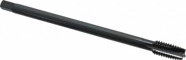 OSG - 7/16-14 UNC 3 Flute H3 Oxide Finish Vanadium High Speed Steel Spiral Point Extension Tap - Plug Chamfer, 6" OAL, 3B Class of Fit - Exact Tooling