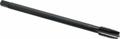 OSG - 7/16-14 UNC 3 Flute H3 Oxide Finish Vanadium High Speed Steel Spiral Point Extension Tap - Plug Chamfer, 6" OAL, 3B Class of Fit - Exact Tooling