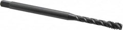 OSG - 7/16-14 UNC 3 Flute H3 Oxide Finish Vanadium High Speed Steel Spiral Flute Extension Tap - Bottoming Chamfer, 6" OAL, 1-7/8" Thread Length, 3B Class of Fit, Series 398 - Exact Tooling