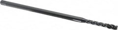 OSG - 1/4-20 UNC 3 Flute H3 Oxide Finish Vanadium High Speed Steel Spiral Flute Extension Tap - Modified Bottoming Chamfer, 6" OAL, 3B Class of Fit - Exact Tooling