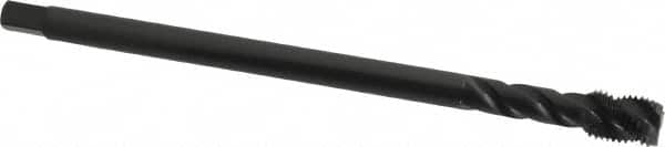 OSG - 7/16-20 UNF 3 Flute H3 Oxide Finish Vanadium High Speed Steel Spiral Flute Extension Tap - Modified Bottoming Chamfer, 6" OAL, 3B Class of Fit - Exact Tooling